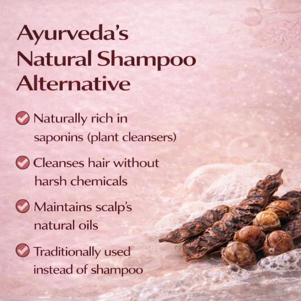 Pure Nutrition Shikakai Powder | Natural Hair Cleanser | Acacia Concinna Powder - Image 5