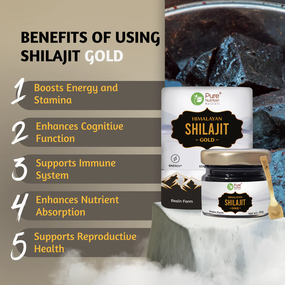 Shilajit Gold Resin with Ashwagandha & Natural Ayurvedic Ingredients | Supports Energy, Stamina & Well-Being - 20g - Image 4