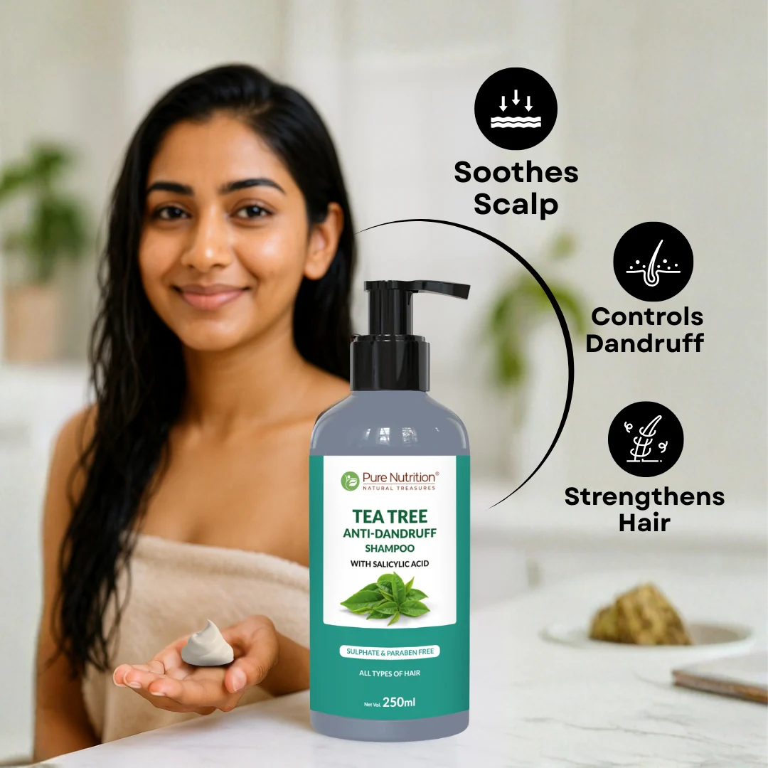 Pure Nutrition Tea Tree Anti-Dandruff Shampoo (250ml) - Image 3