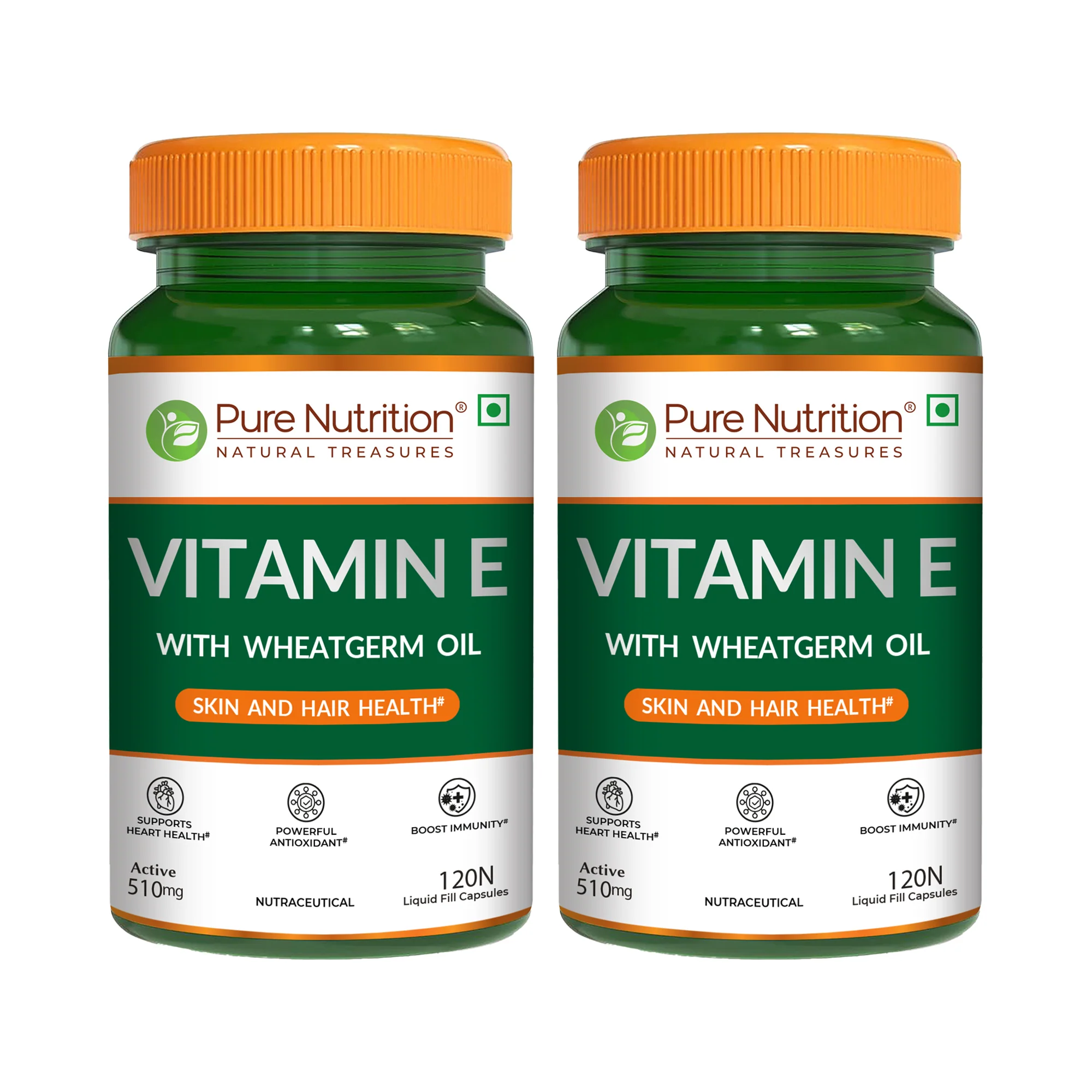 Pure Nutrition Vitamin E with Wheatgerm Oil – 120 Liquid Fill Capsules | Skin & Hair Health, Antioxidant Support - Image 7