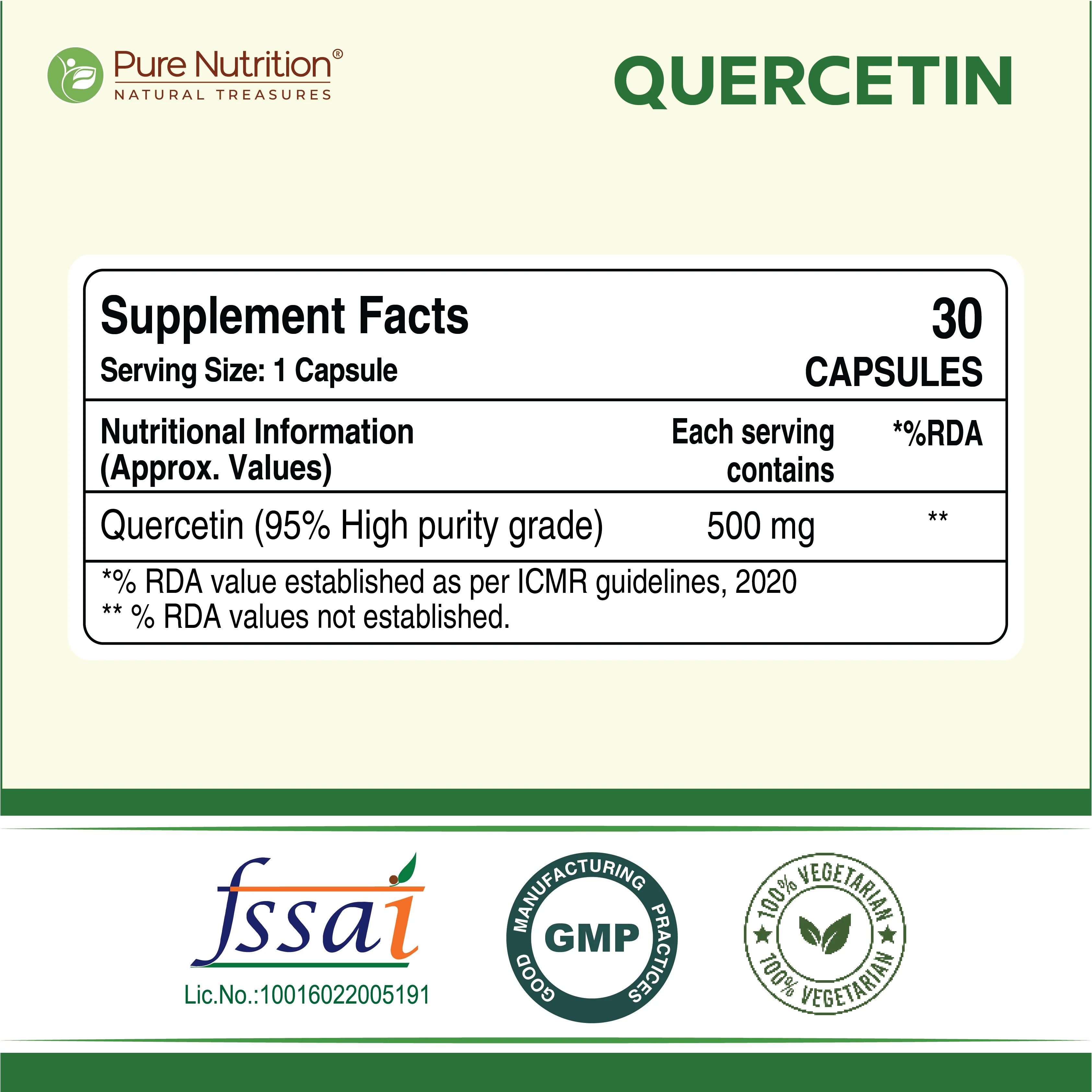 Quercetin 500mg – Antioxidant & Immune Support | 30 Veg Capsules - Image 5