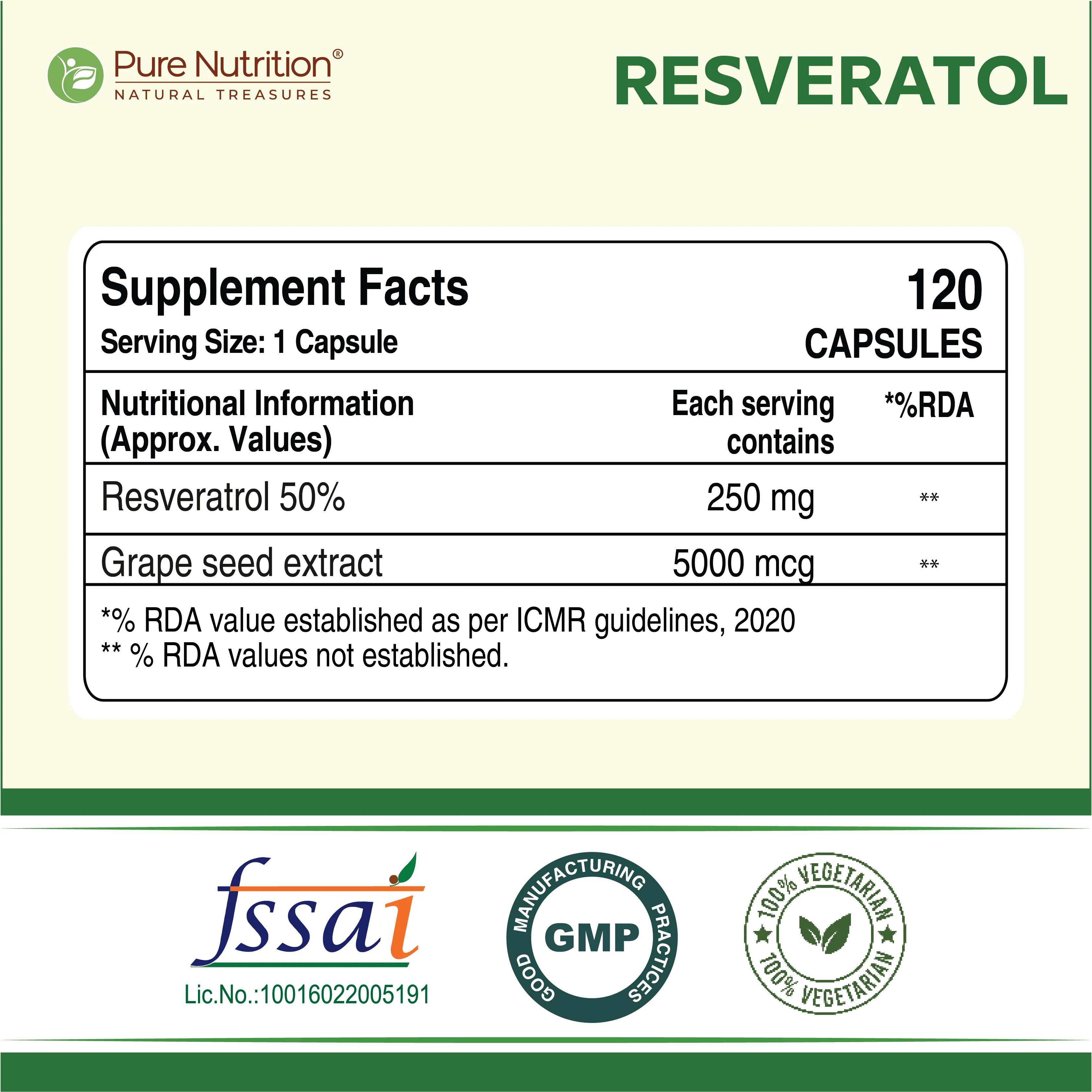 Resveratrol with Grape Seed Extract | Antioxidant Support – 255mg - Image 9