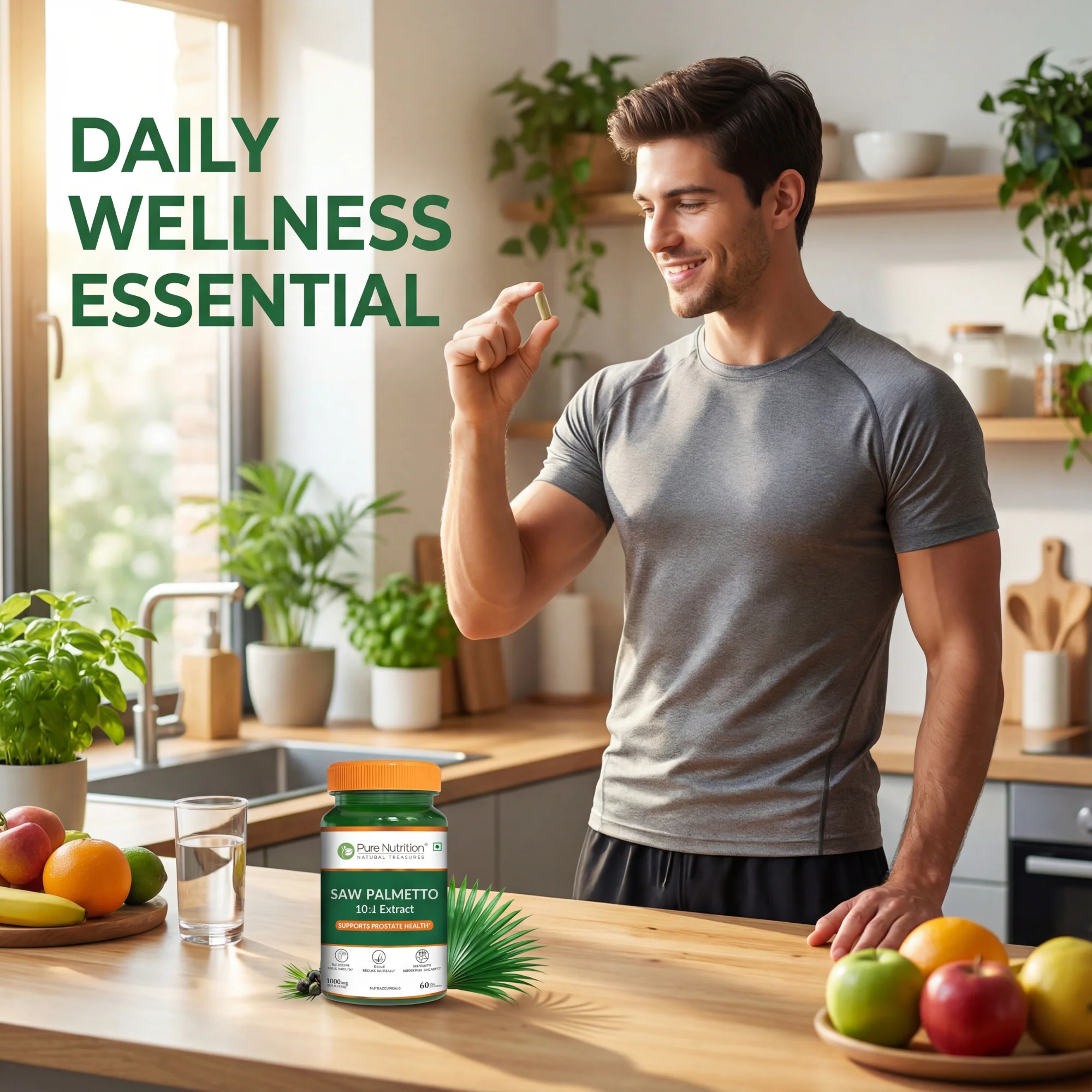 Saw Palmetto Supplement Veg Capsules | Supports Prostate Health, Hair Growth, and Urinary Function - Image 6