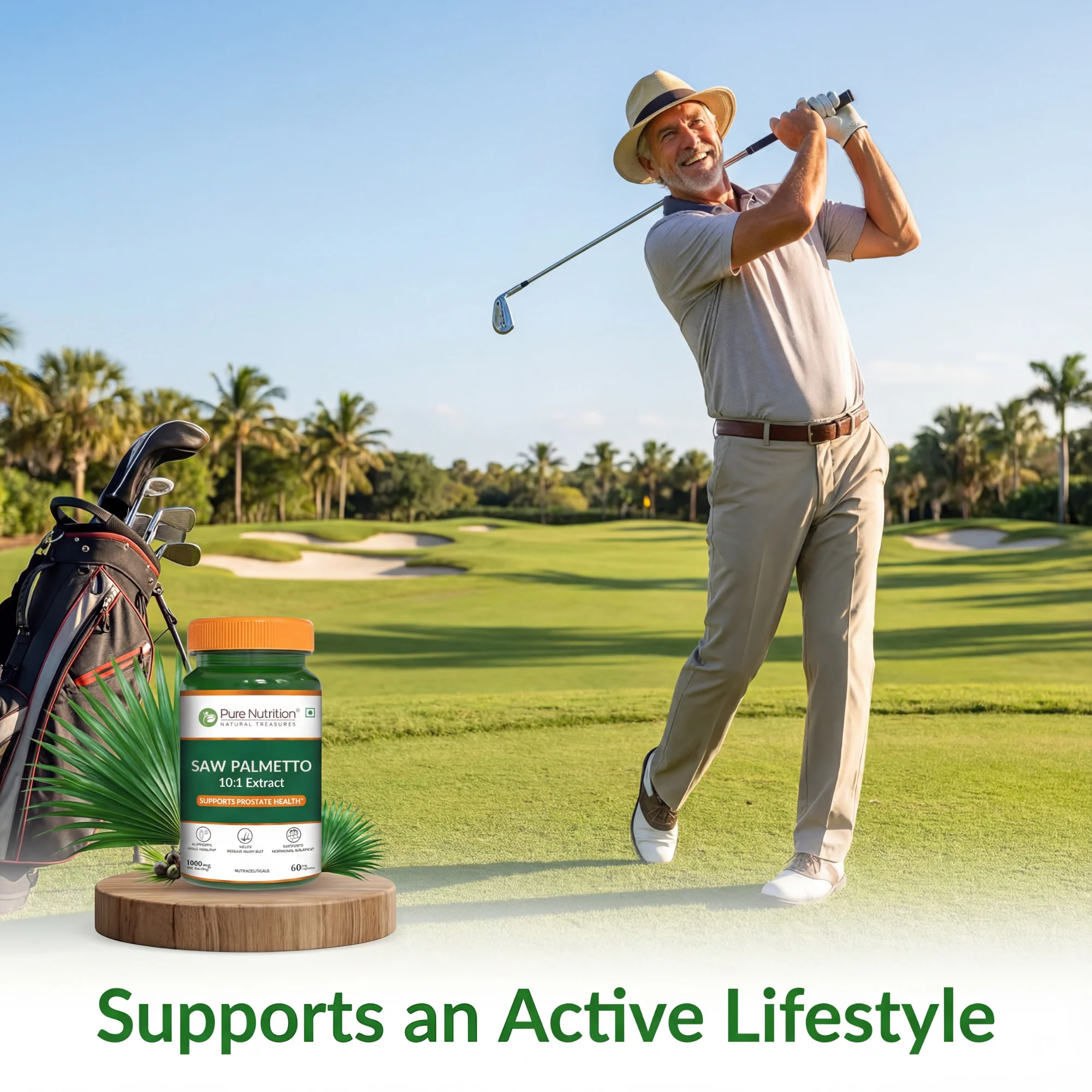 Saw Palmetto Supplement Veg Capsules | Supports Prostate Health, Hair Growth, and Urinary Function - Image 7