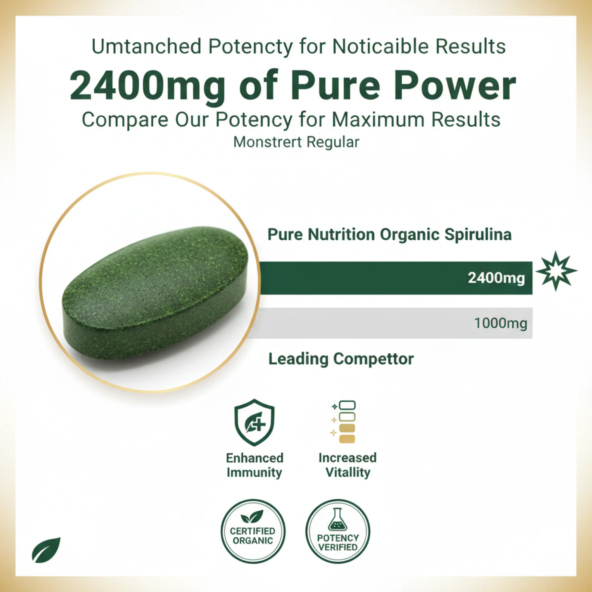 Spirulina Vegetarian Tablets – 180 Tablets - Image 10