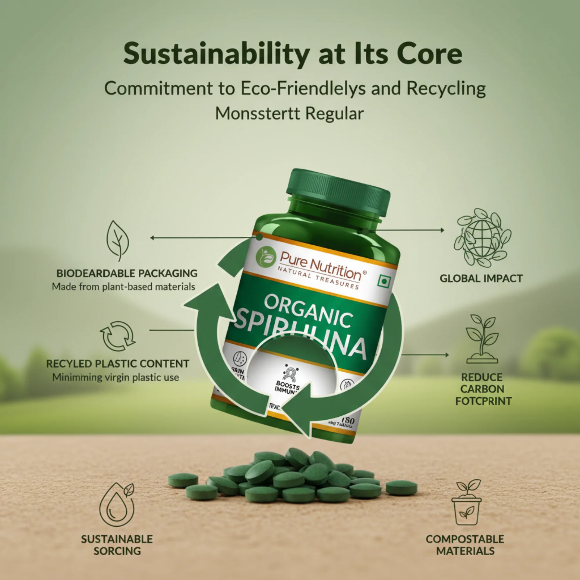 Spirulina Vegetarian Tablets – 180 Tablets - Image 8