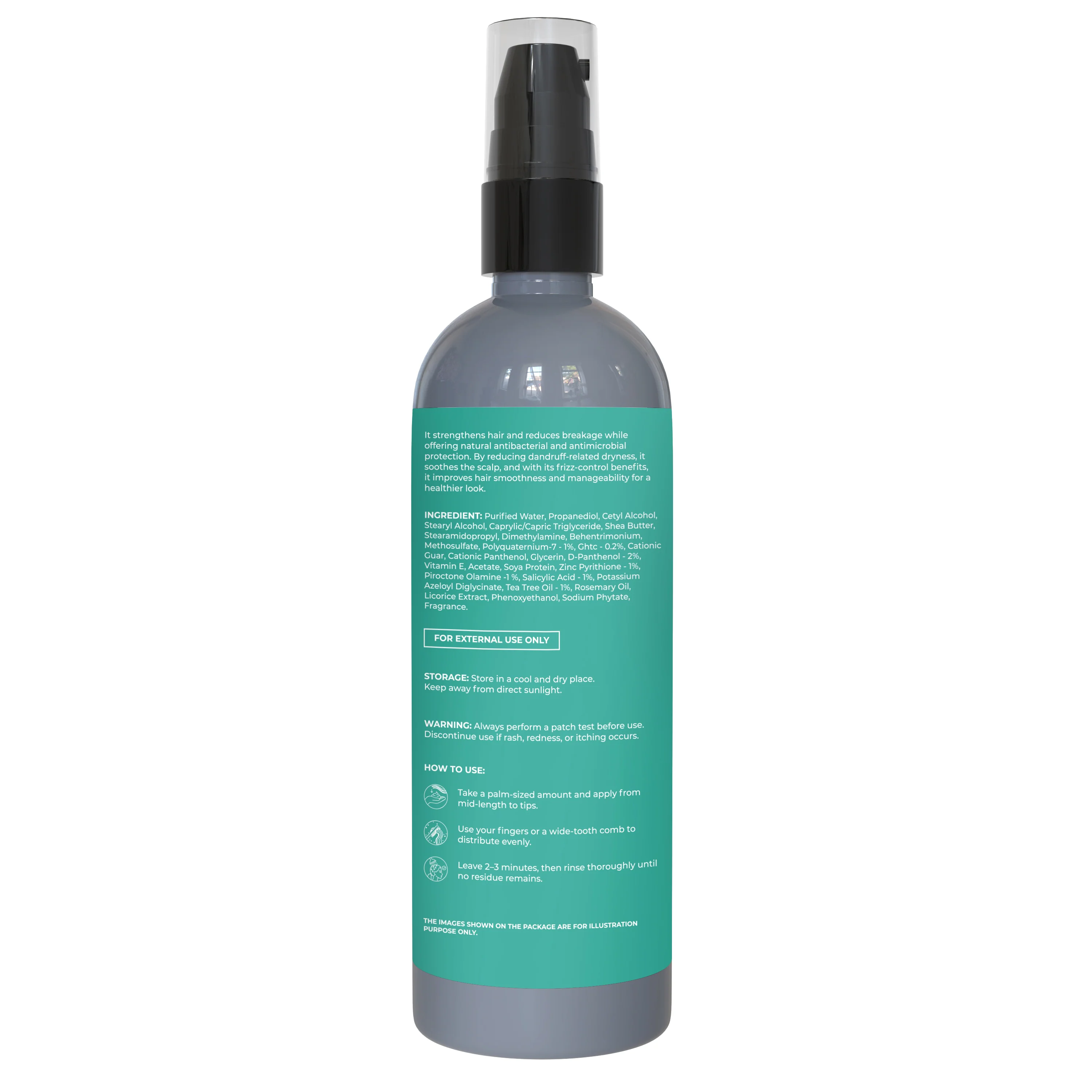 Tea Tree Anti-Dandruff Conditioner – 200ml | Sulphate & Paraben Free | With Salicylic Acid & Zinc Pyrithione - Image 7