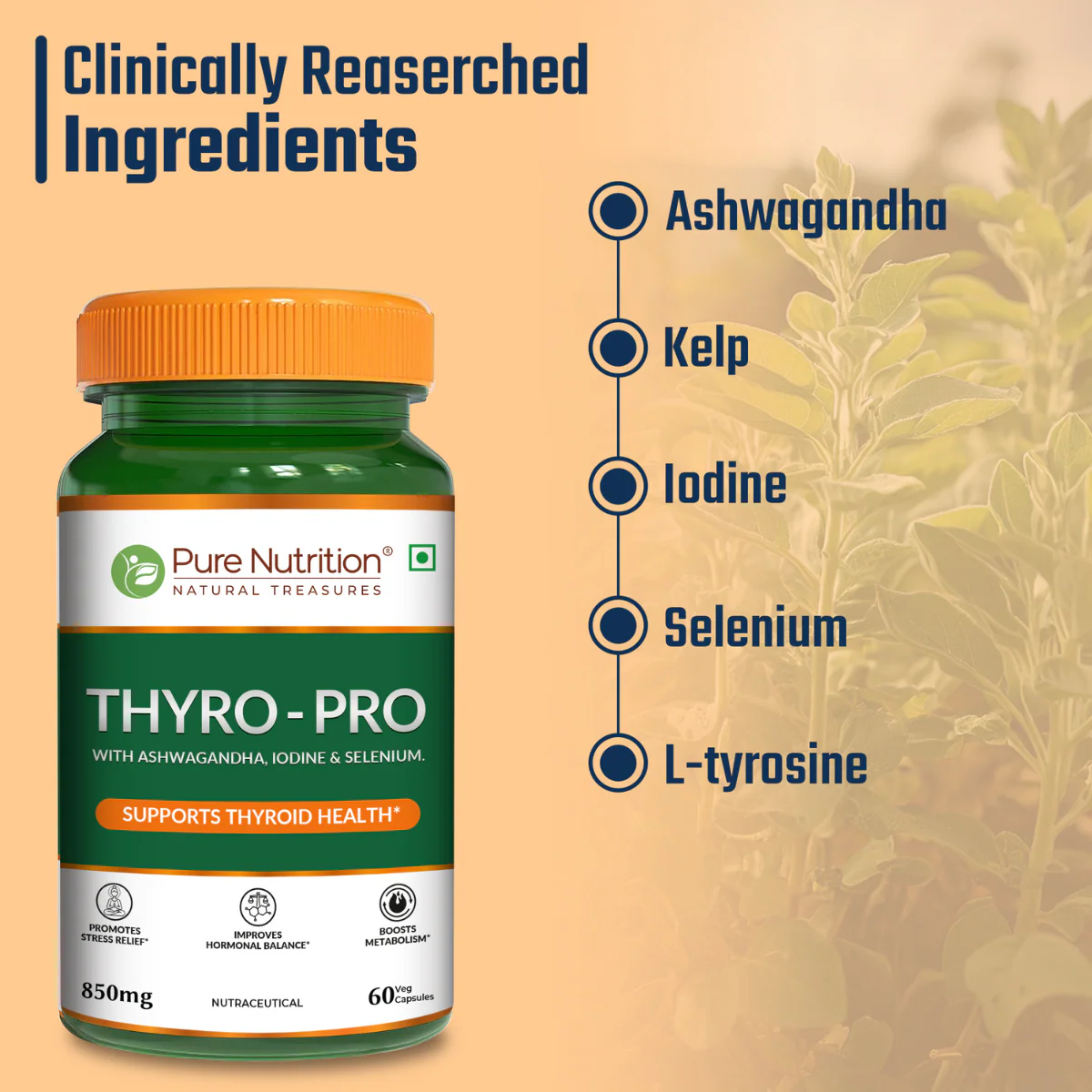 Thyroid Support with Thyro Pro – 60 Veg Capsules - Image 2