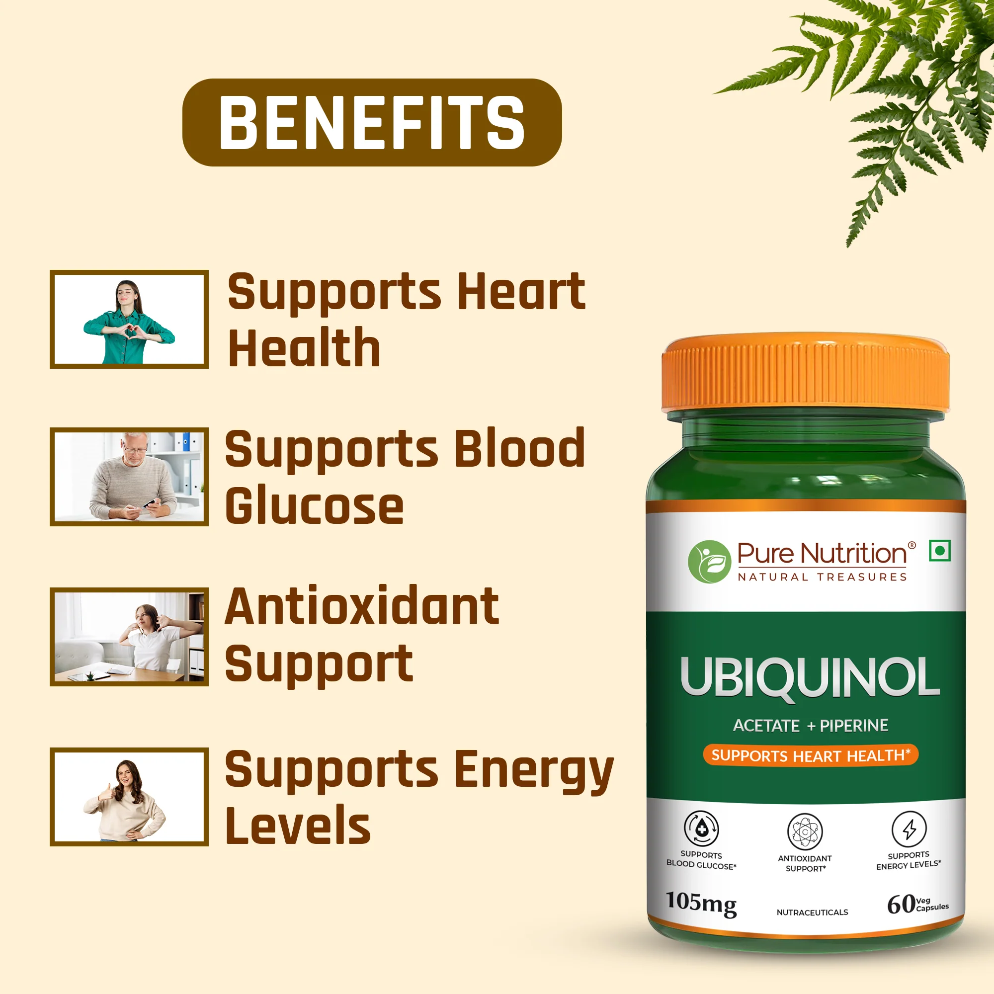 Ubiquinol 105mg with Piperine Veg Capsules - Image 4