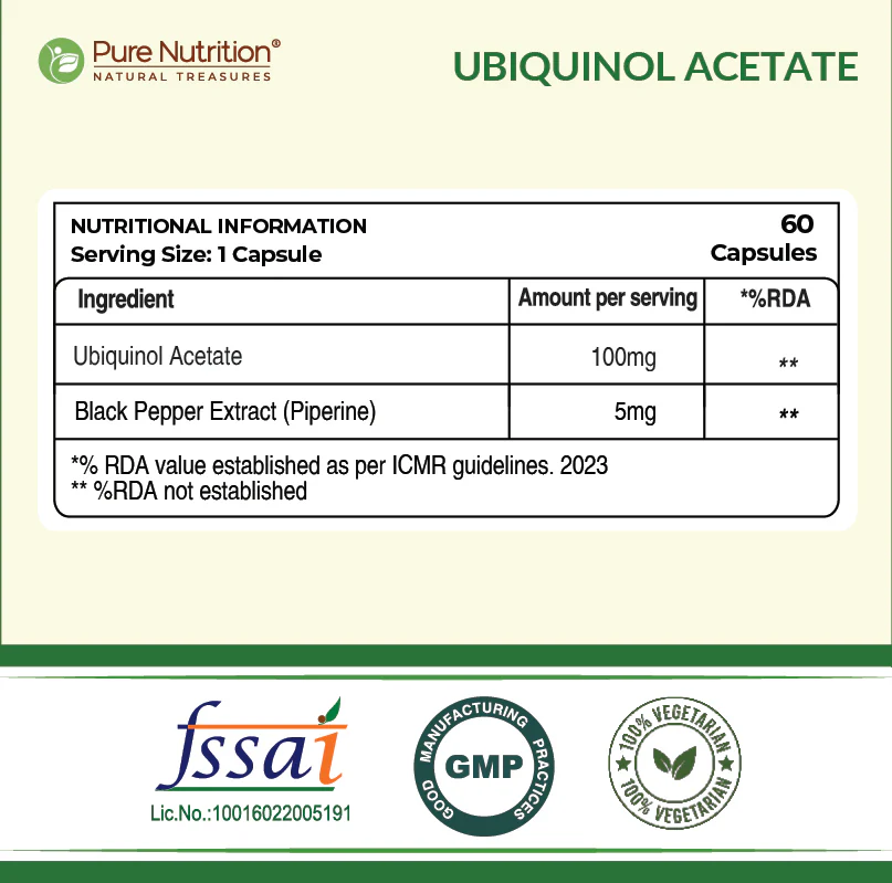 Ubiquinol 105mg with Piperine Veg Capsules - Image 7
