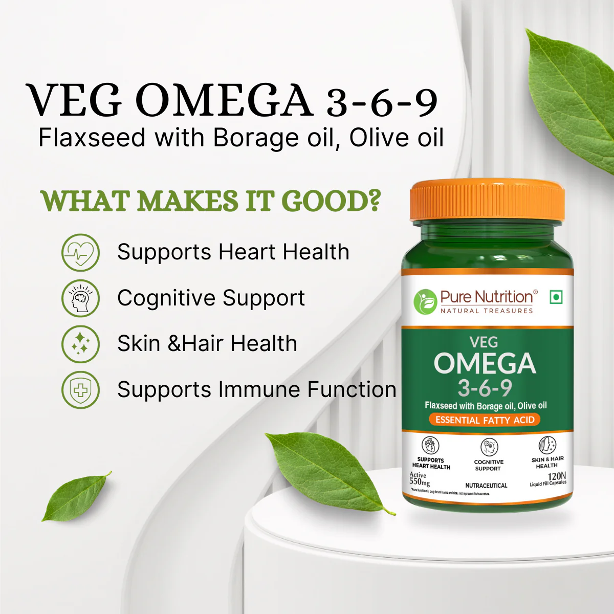 Veg Omega 3-6-9 | 120 Capsules - Image 5