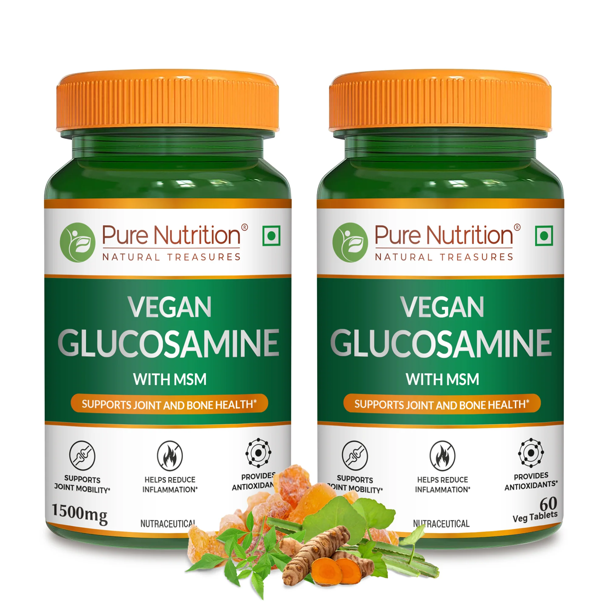 Veg Glucosamine with MSM – 60 Tablets - Image 6
