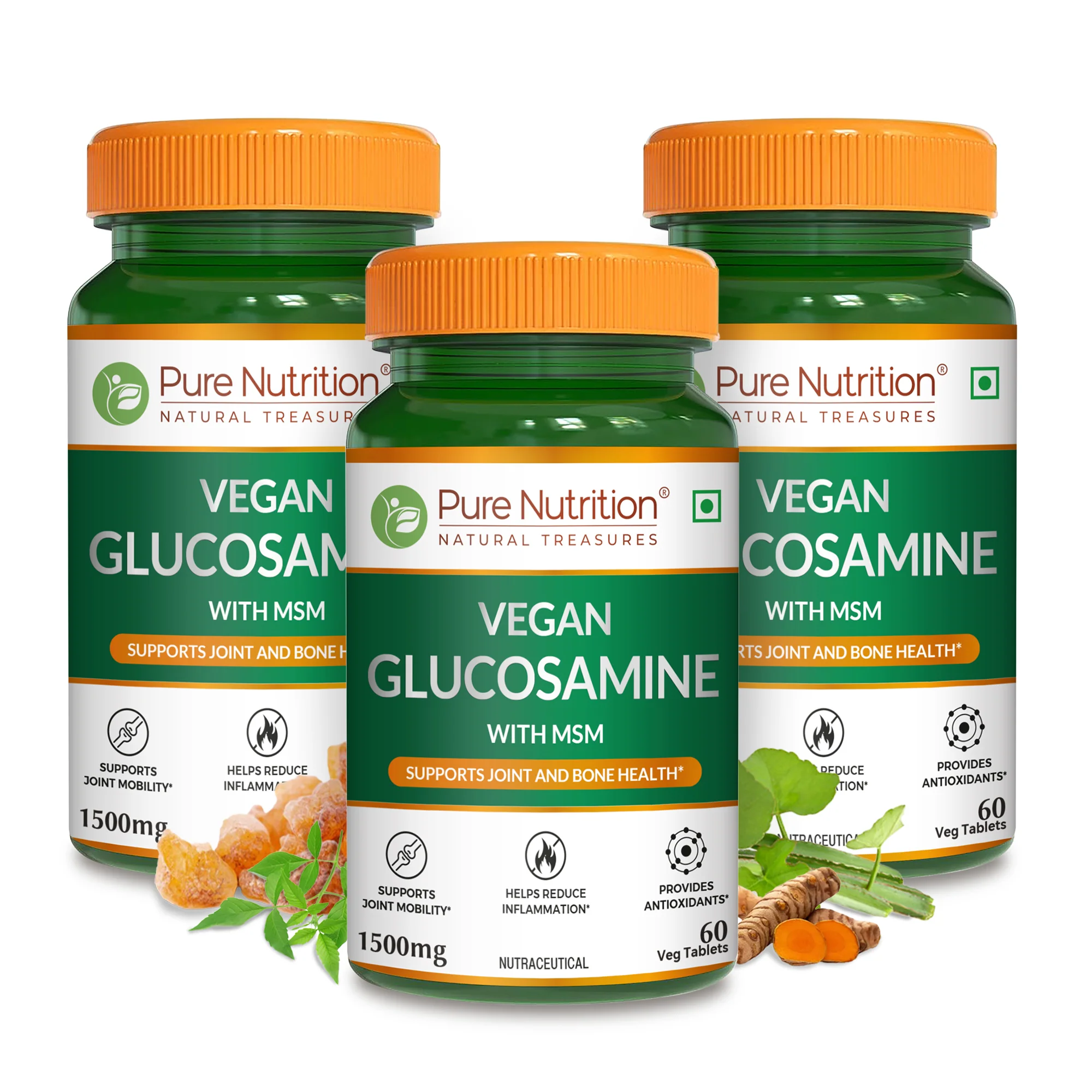 Veg Glucosamine with MSM – 60 Tablets - Image 7