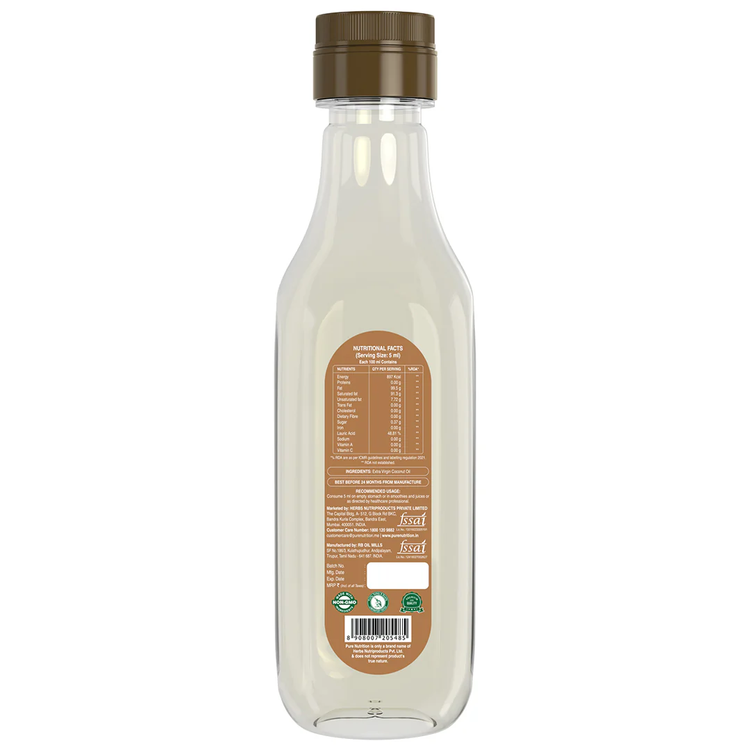 Virgin Coconut Oil 500ml | Cold Pressed, 100% Pure & Unrefined | Good for Hair, Skin & Cooking - Image 7