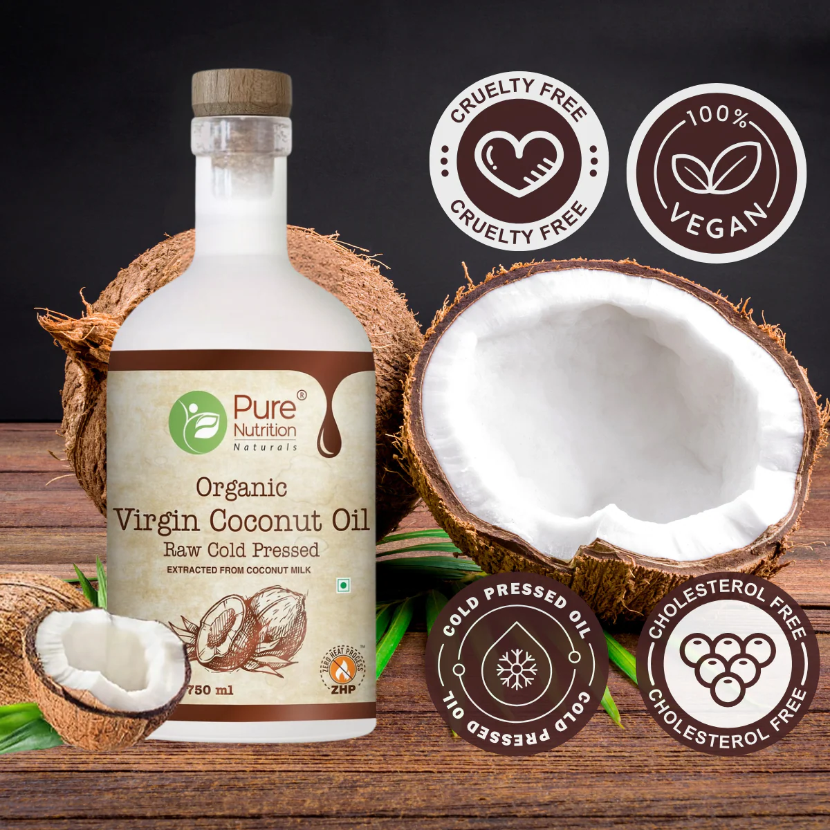 Organic Virgin Coconut Oil – Cold-Pressed, Pure & Unrefined, Nutrient-Rich 750ml - Image 4