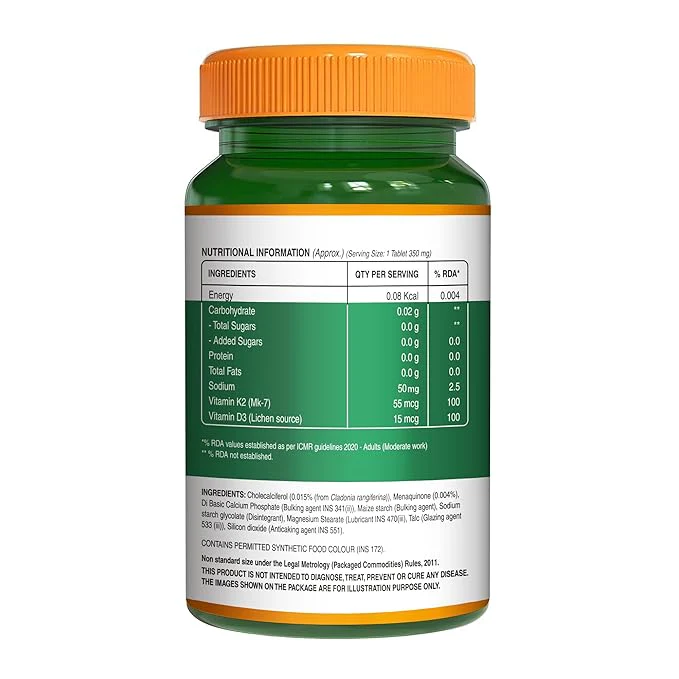 Vitamin D3 + K2 from Lichen - 120 Tablets - Image 6