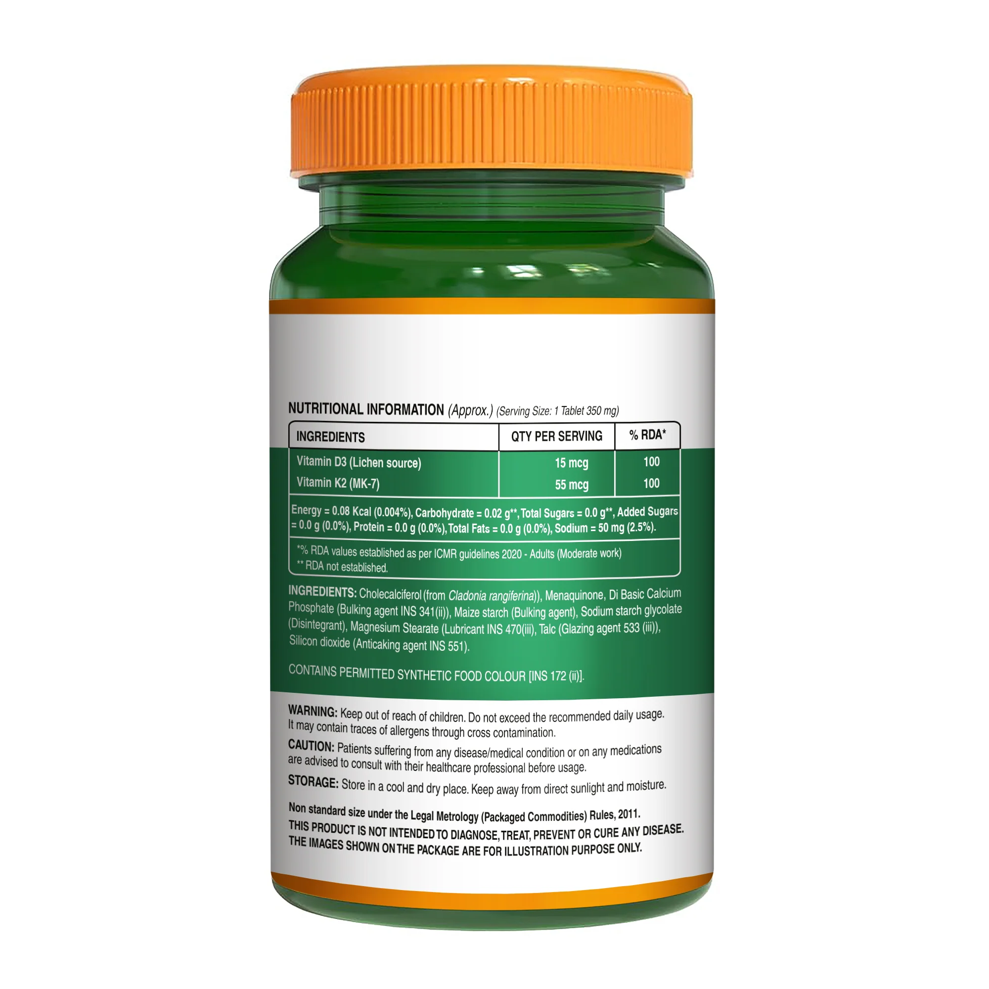 Vitamin D3 + K2 from Lichen - 60 Tablets - Image 8